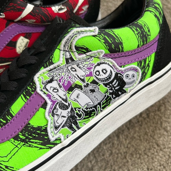 Vans Nightmare Before Christmas Slip ons size 9M or 10.5W - Picture 4 of 5
